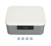 Boîte à serrure à combinaison, boîte de rangement verrouillable à double couche d'une capacité de 9 l, mallette de rangement vide pour médicaments Documents administratifs