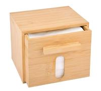 Boîte à serviettes pour le visage - Boîte de rangement pour serviettes faciales propres | Serviette jetable | Serviettes jetables | Rangement XL avec boîte en bambou luxueuse | Démaquillant, lingettes