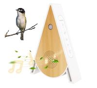 Boîte à sons naturels, détecteur de mouvement, bruit d'oiseaux, boîte à bruit naturel, fonctionnement sur piles, boîte à bruit verticale, 3 modes, 4 chants d'oiseaux en bois véritable pour chambre à