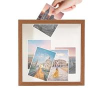 Boîte à souvenirs avec fente,Murale transparente - Coffret de présentation photos | pour fleurs séchées, cartes postales, photos, tickets, souvenirs, couples, famille, petite