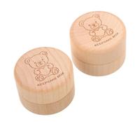 Boîte à Souvenirs de Bébé, Coffret Naissance Compact Gravé | Sépare Dents et Mèche, Évite les Mélanges, Finition Lisse Minimaliste, pour Showers et Anniversaires