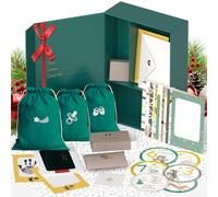 Boîte à souvenirs de bébé ultime pour filles, garçons - Belle boîte à souvenirs pour maman - avec kit d'empreintes de mains et de pieds, autocollants jalons, boîte à dents et plus encore - Cadeau