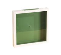 Boîte à souvenirs de voyage - Vitrine transparente avec cadre photo | Support de mémoire pour la maison, le salon, l'appartement, les souvenirs de vacances, les excursions à la plage, les billets de