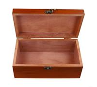 Boîte à souvenirs élégante en bois avec serrure idéale pour ranger des objets importants et des trésors personnels (M)