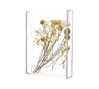 Boîte à souvenirs en acrylique - Cadre de rangement de table transparent - Étui de rangement pour photos - Cartes à collectionner, billets, cartes postales, artisanat, spécimen, souvenirs, collection