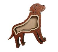 Boîte à souvenirs en bois épais fabriquée à la main pour animaux domestiques - Récipient commémoratif pour propriétaires de chiens et chats - Décoration d'intérieur élégante