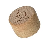 Boîte à souvenirs en bois naturel avec couvercle en acrylique transparent et rangement sécurisé