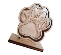 Boîte à souvenirs en bois pour animaux de compagnie - Sculpture personnalisable pour nom d'animal de compagnie - Décoration de table faite à la main - Décoration de table en bois pour amoureux