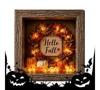 Boîte À Souvenirs Halloween 21,6 x 21,6 cm Rustique Lumineux Brillant