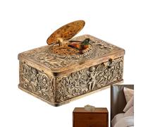 Boîte à souvenirs, objet de collection musical en relief, mélodies de chants d'oiseaux à remonter, cadeau pour adultes et adolescents, décoration de table de chevet, affichage élégant, étagère de cha