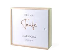 Boîte à souvenirs pour baptême sacré, boîte à souvenirs en bois, cadeau de baptême, cadeau de baptême personnalisé, cadeau de baptême