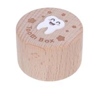 Boîte à Souvenirs pour Dents de Lait en Bois, Fermeture Fiable | Finition Lisse, Texture Douce, Coloris Beige, Style Scandinave Minimal, Chambre et Bibliothèque