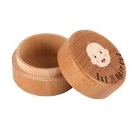 Boîte à Souvenirs pour Premiers Cheveux de Bébé, Boîte de Collecte de Cheveux Fotaux en Bois Boîte à Souvenirs de Cheveux Mignonne pour Cadeau d'Anniversaire de Fête Prénatale