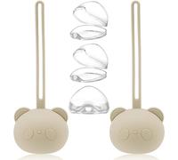 Boite a Sucette Bebe,2pcs Boîte De Rangement en Silicone pour Sucette|3pcs Sucettes Boîte à Tétine Bébé Silicone,Boîte À Sucettes Portable en Silicone pour Bébé pour Voyage en Plein Air