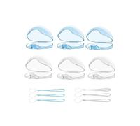 Boite a sucette bebe, 6pcs portable boîte de tétine de tétine, pour voyage et maison(Transparent, bleu,)