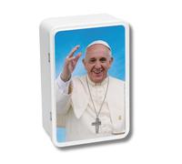 Boîte à Sucre en Métal - Hommage au Pape François - Élégance et Spiritualité dans votre Cuisine - Modèle 1