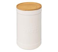 Boîte à Sucre Ronde "Natureo" 19cm Blanc