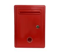 Boîte à suggestion étanche avec fente et serrure - Boîte à dons Rouge