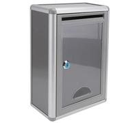 Boîte à Suggestions Murale 1pc en Alliage D'aluminium Argenté