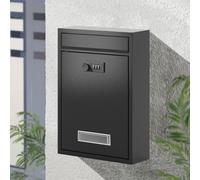 Boîte à suggestions verrouillable avec serrure à combinaison, boîte aux lettres murale pour la maison, le bureau et l'extérieur, boîte aux lettres percée durable pour bulletin de vote et livraison
