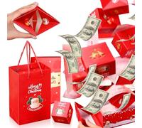 Boîte à Surprise 10 Pièces Surprise Box Gift Box,Gift Box Boîte à Sauter, Bounce Surprise Gift Box, Pop-Up Box Surprise, DIY Surprise Boîte D'explosion, Pour Emballage Cadeau, Noël