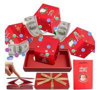 Boîte à Surprise Repliable pour Noël,Boîte Cadeau À Rebondissante DIY Pour Argent - Fournitures De Fêtes Pour Parents Enseignants Organisateurs Fête Famille Amis Bureau Échanges - Échanges de Cadeaux