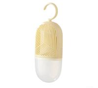 Boîte à suspendre déshumidificateur pour vêtements avec contrôle physique de l'humidité, réservoir transparent et absorbeur d'humidité remplaçable pour une utilisation en intérieur (jaune)