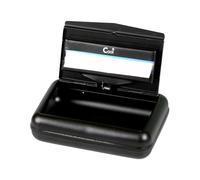 Boîte à tabac élégante Noir mat avec support pour papier 10 x 7 cm