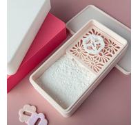 Boîte à tarauds en fécule de maïs pour argile polymère, récipient pour moulage d'argile, récipient en poudre d'amidon de maïs, récipient à poudre étanche à bouton-pression, boîte pratique pour la