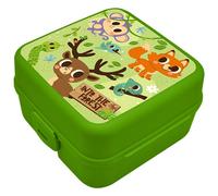 Boîte à tartines avec 4 compartiments, animaux de la forêt