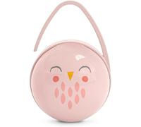 Boîte À Tétine Duo Avec Capacité Pour 2 Sucettes. Pochette Pour Sucettes,Avec Anse Flexible,Bonhomia Rose