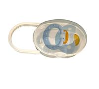 Boîte à Tétine - Protège-Sucette en Plastique avec Design Scellé | Récipient de Voyage Transparent pour Bébé | Petit et Léger avec Crochet Qualité Professionnelle Design Finish Pro Pro