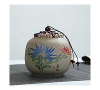 Boîte à thé 1 PCS Tapot de rangement Théière en conserve Pu'er en grès Oolong Tea Travel Boîtes à thé en porcelaine chinoise Teoi en céramique Caddon Cafetière (Color : M - 8x9cm)