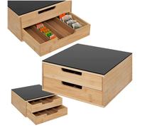 Boîte à thé avec tiroirs, tiroir pour capsules de café
