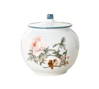 Boîte à Thé Ceramic Tea Cans Household RU Kiln Sealed Cans RU Kiln Retro Awakening Tea Cans Small Exquisite Storage Cans Tea Storage Cans Tea Cans(D)