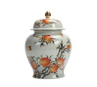 Boîte à thé créative chinoise rétro en céramique scellée pour la maison et la cuisine - Élégant récipient d'assaisonnement parfait pour les amateurs de thé (taille moyenne)