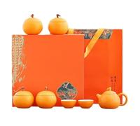 Boîte à thé Creative Orange Tea Storage Pot Maison Cuisine en vrac Tea Storage Container Théière Tasse à thé Boîte à thé Ragoût Service à thé Récipient de stockage