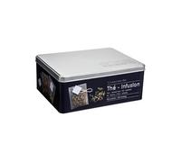Paris Prix Boîte à thé Relief II Black Edition métal 100 sachets Noir