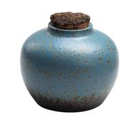 Boîte à thé Pot de stockage de thé en vrac en céramique Noix de ménage Pot scellé en céréales de café Pot de stockage rétro chinois Pot de stockage de thé Conteneur de stockage (A,M)