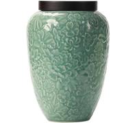 Boîte à thé, pot en céramique, Boîte de rangement en céramique, réservoir stockage thé, scellé for céréales café domestique, organisateur(15x21.5cm)