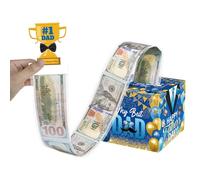 Boîte à tirer en argent, boîte à argent pour tirer en espèces | Surprise papa retire la boîte d'argent | Conteneur en espèces avec carte et 30 sacs Façons amusants pour montrer l'amour de sa fille fil