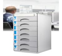 Boîte à tiroir verrouillable en métal, armoire de rangement de fichiers, organisateur de bureau en alliage d'aluminium, boîte latérale durable pour une utilisation efficace au bureau