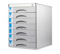 Boîte à tiroir verrouillable en métal, armoire de rangement de fichiers, organisateur de bureau en alliage d'aluminium, boîte latérale durable pour une utilisation efficace au bureau