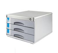 Boîte à tiroir verrouillable en métal, armoire de rangement de fichiers, organisateur de bureau en alliage d'aluminium, boîte latérale durable pour une utilisation efficace au bureau
