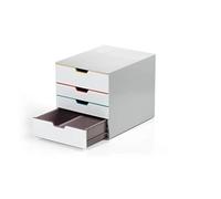 Durable VARICOLOR MIX 4 - 7624 762427 Caisson à tiroirs gris DIN A4, DIN C4 Nombre de tiroirs: 4