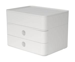 Boîte à tiroirs élégante et Design Smart Box Plus Allison - Blanc