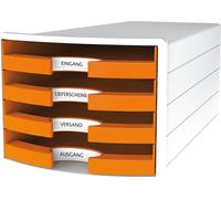 Boîte à tiroirs HAN IMPULS 2.0 Trend Colour 4 tiroirs ouverts blanc / orange