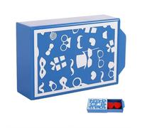 Boîte à tiroirs pour tours de magie, accessoire d'illusion magique avec tiroir secret caché pour magiciens, activités amusantes et faciles, amélioration des compétences imaginatives (bleu)