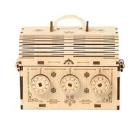 Boîte à trésors en bois puzzle 3D pour décoration de bureau loisirs enfants