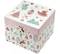 Boîte À Trésors Et Bijoux Musicale Phosphorescente Indiens - Trousselier